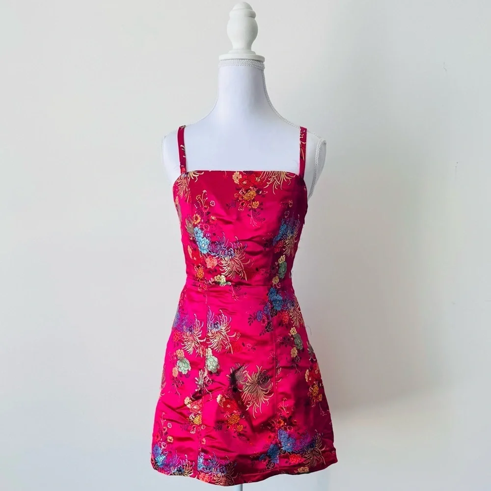 Urban Outfitters Hot Pink Jacquard Mini Dress 💖 - Picture 10 of 10